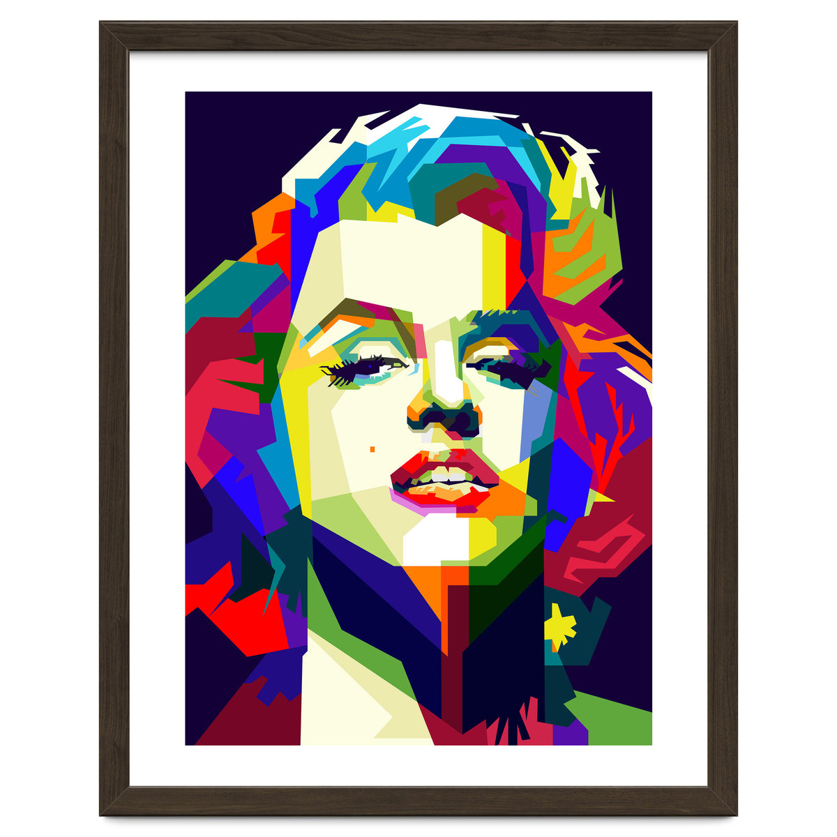Marilyn Monroe Hollywood Icon Pop Art WPAP