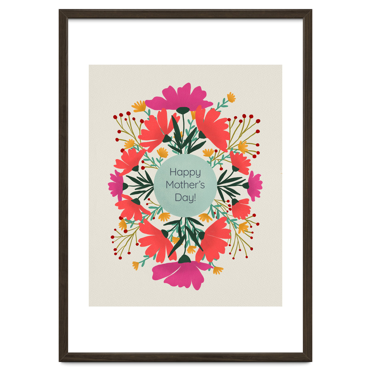 Happy mother's day floral design