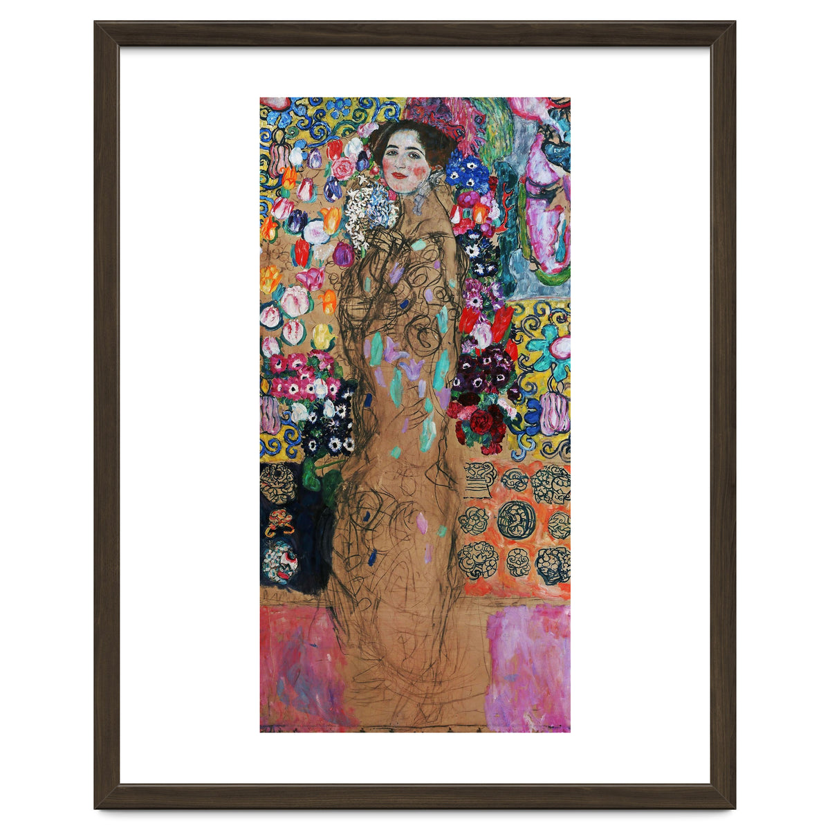 Gustav Klimt / 'Retrato de Maria Munk', 1917, Oil on canvas, 180 x 90 cm.