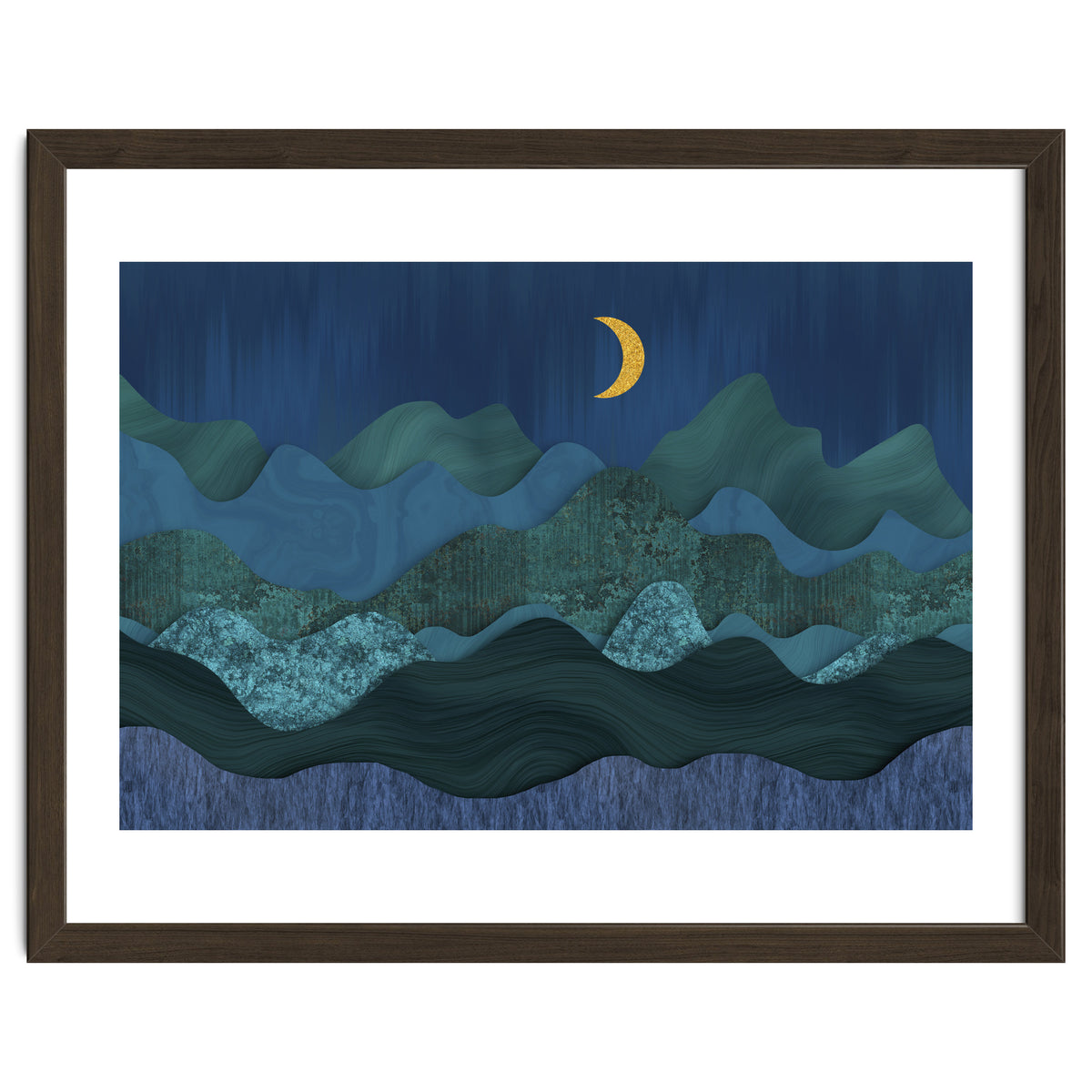 Abstract Landscape Moody Moonrise