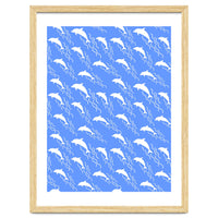 Swimming dolphins