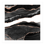 Black & Rose Gold Agate Texture 08  (Print Only) thumbnail