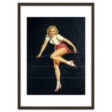 Pinup Girl Crossing The Barbed Wire thumbnail