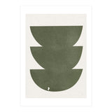 GREEN WATERCOLOR SHAPES NO.3 (Print Only) thumbnail