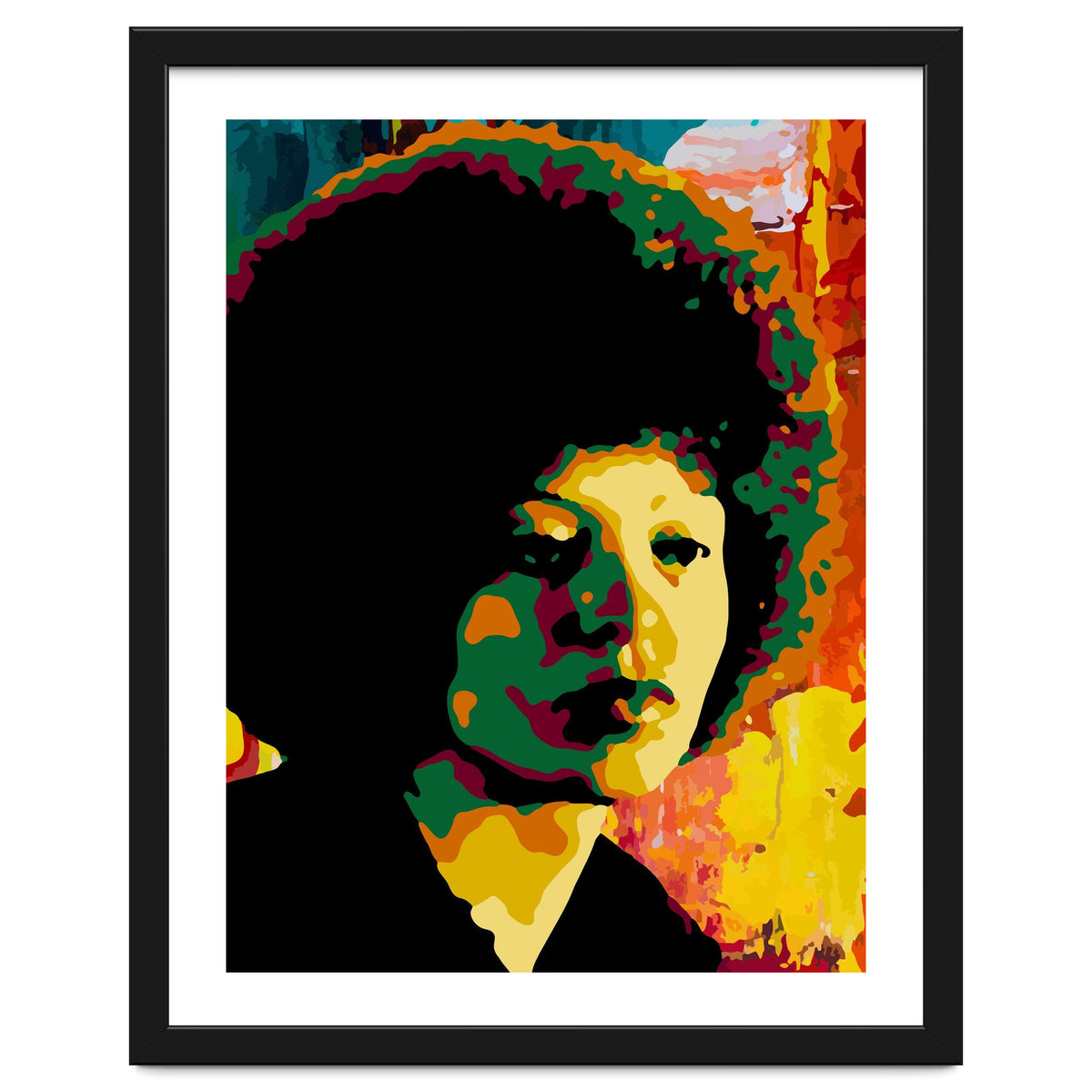 Angela Davis Colorful abstract Art 2