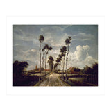 'The Avenue at Middelharnis', 1689, Oil on canvas, 103 x 141 cm. (Print Only) thumbnail