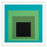 JOSEF ALBERS - HOMAGE TO THE SQUARE GREEN BLACK thumbnail