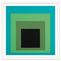 JOSEF ALBERS - HOMAGE TO THE SQUARE GREEN BLACK