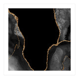 Black & Gold Agate Texture 03 (Print Only) thumbnail