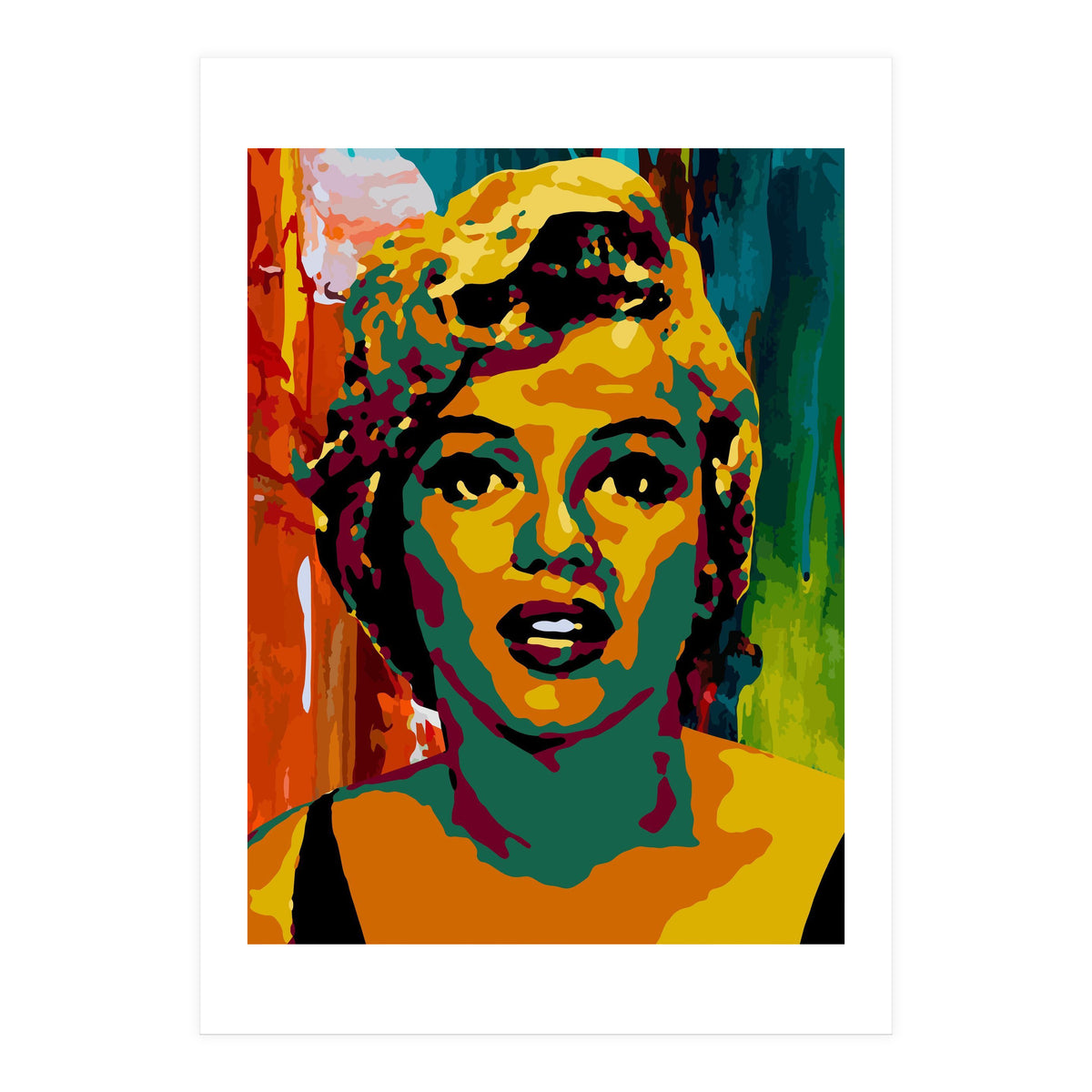 Marilyn Monroe Colorful abstract 3 (Print Only)
