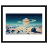 Alien Horizon: Saturn-Inspired Planetary Landscape thumbnail