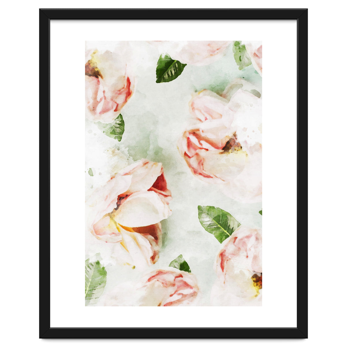 Roses & Foliage Watercolor