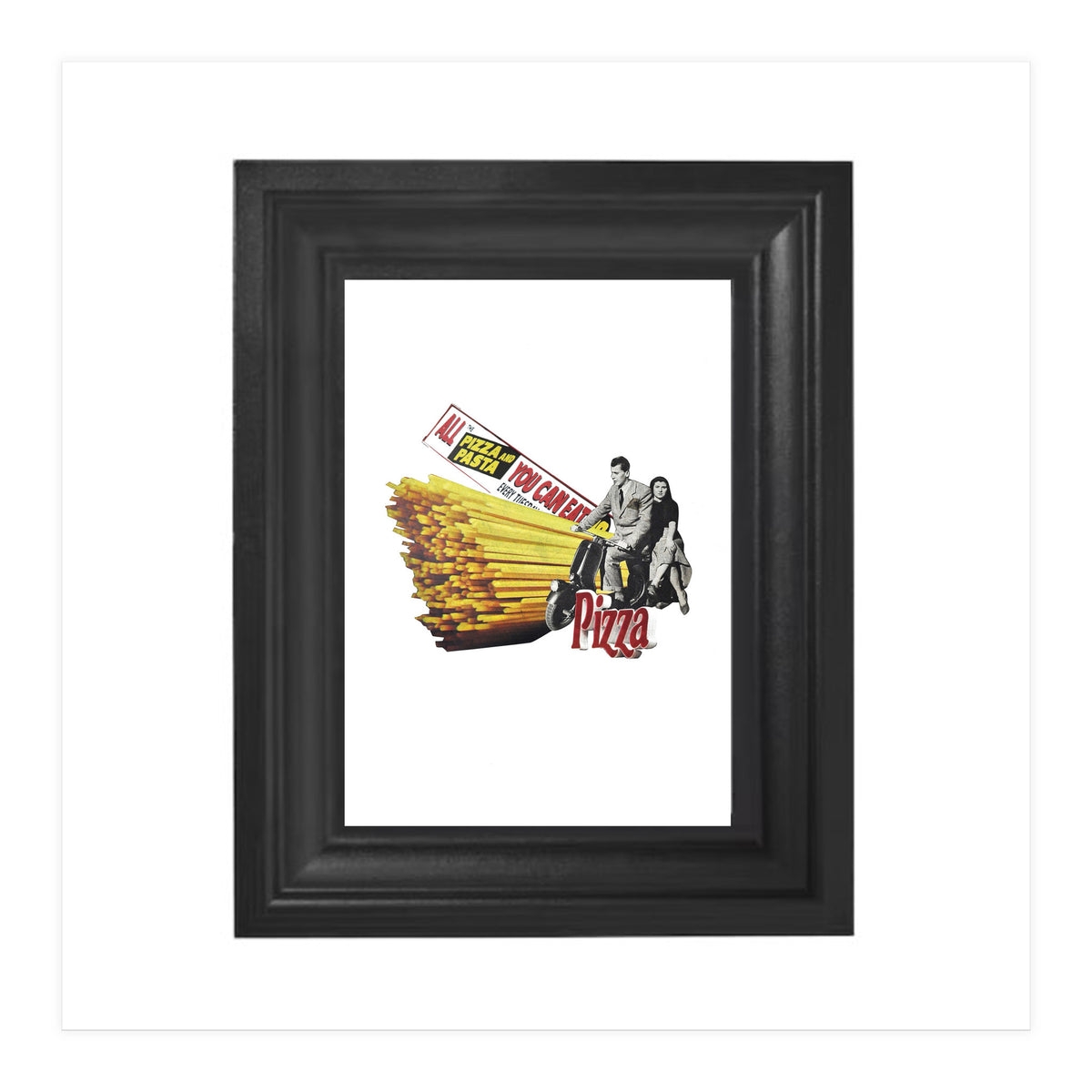 Made in Italy Collage - Print of paper Collage (Print Only)