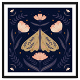 Moth And Flowers thumbnail