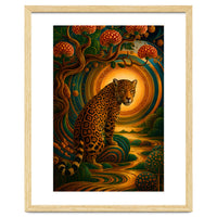 Leopard in Retro Contemporary Aesthetics