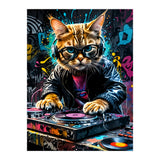 Cat Dj music (Print Only) thumbnail