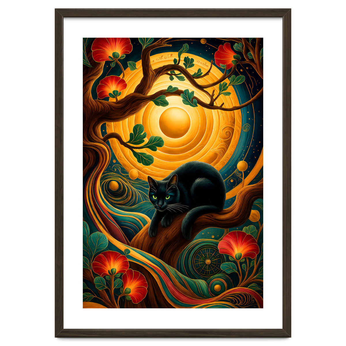 Black Cat Retro Contemporer