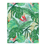 The Tropics | Jungle Botanical Bird of Paradise Illustration | Forest Palm Monstera Banana Leaves (Print Only) thumbnail
