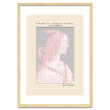 Portrait of Simonetta Vespucci as Nymph – Sandro Botticelli (ascii art) thumbnail