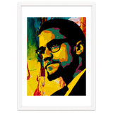 Malcolm X Colorful Abstract Art thumbnail
