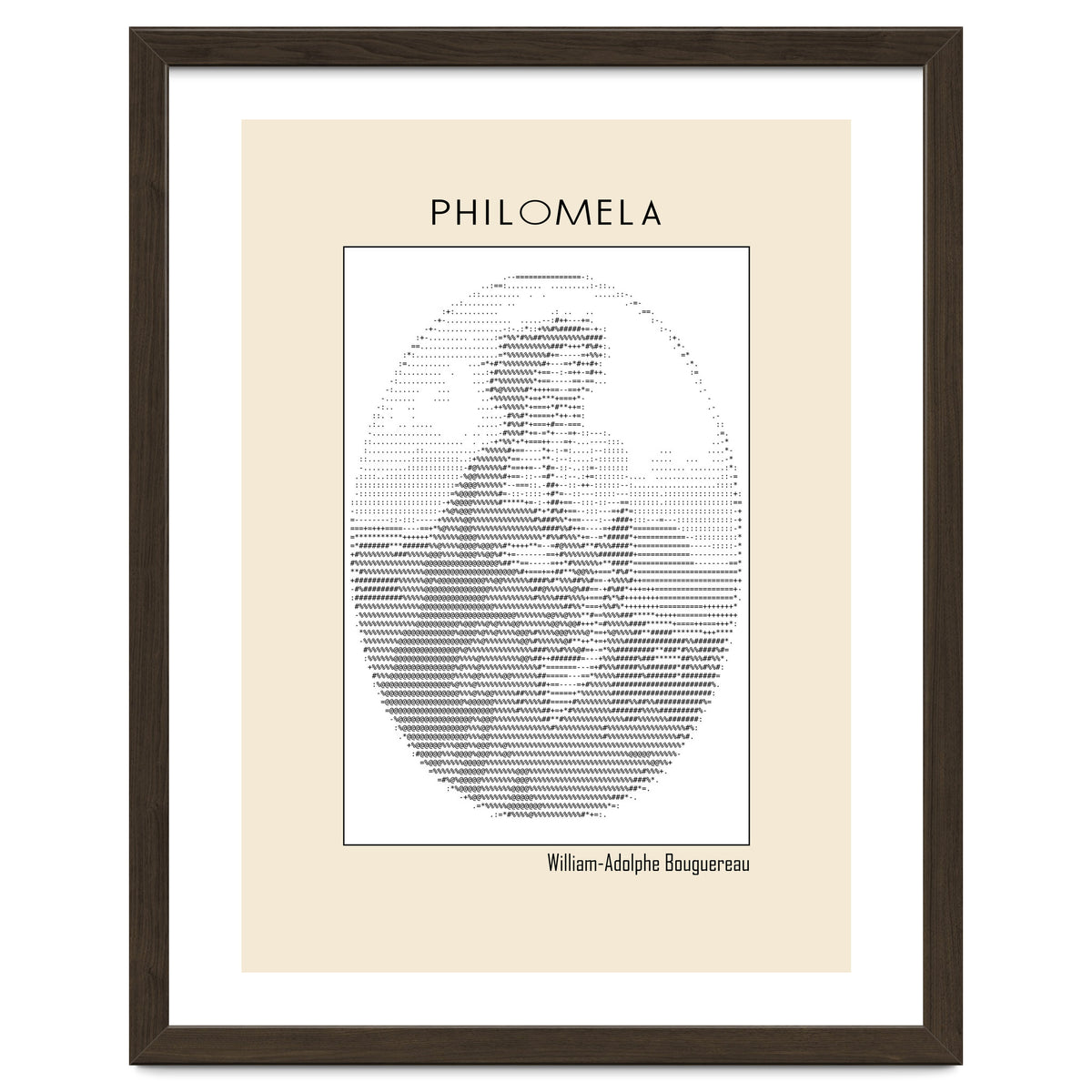 Philomela – William Adolphe Bouguereau (1861) – Ascii Art