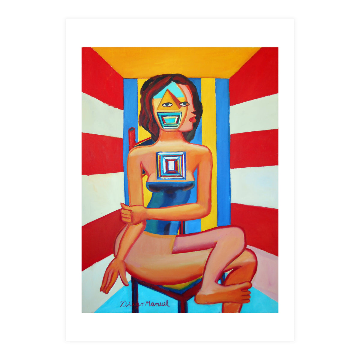 Mujer En La Silla 2 (Print Only)