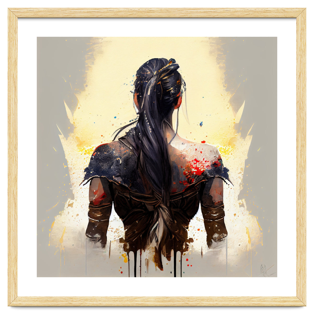 Powerful Warrior Back Woman #1