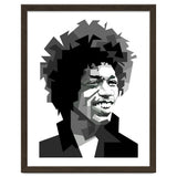 Jimi Hendrix Rock And Blues Music Black White thumbnail