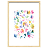 Abstract Watercolor Summer Flowers I thumbnail