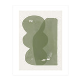 GREEN WATERCOLOR SHAPES NO.1  (Print Only) thumbnail