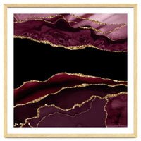 Burgundy & Gold Agate Texture 11