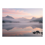 Misty Morning Reflection: Serene Alpine Lake (Print Only) thumbnail