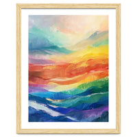 Vibrant Impasto Abstract Landscape Painting