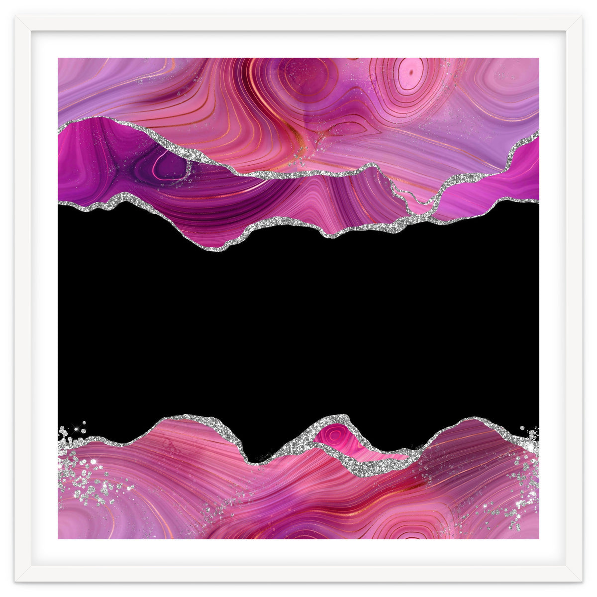 Magenta & Silver Agate Texture 03