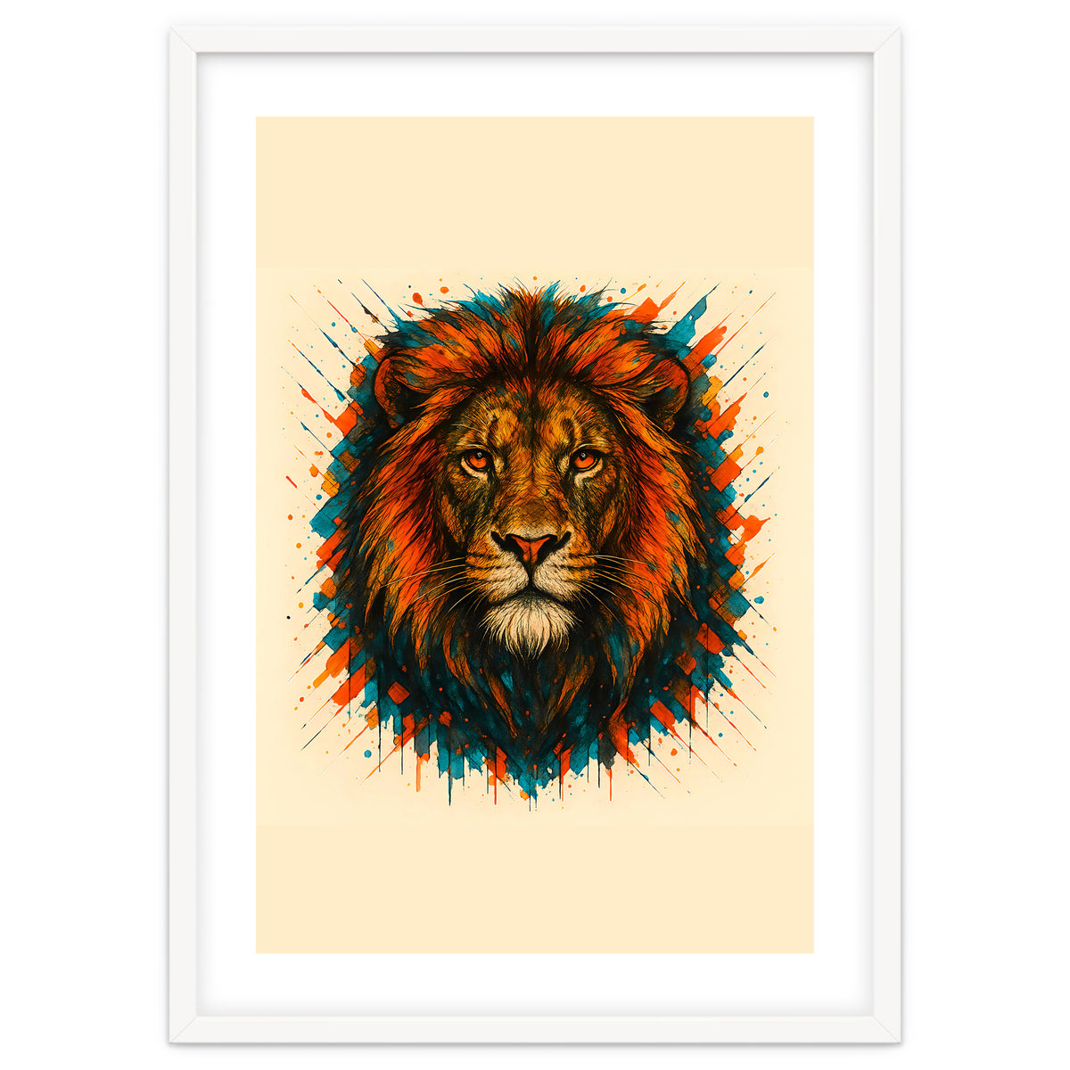 Lion Animal Watercolor