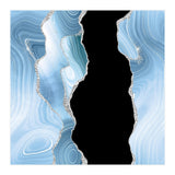 Blue & Silver Agate Glitter Texture 01 (Print Only) thumbnail