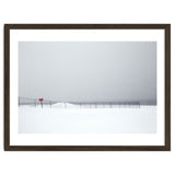 Fence in the winter seascape thumbnail