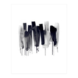 Abstract Watercolor Stripes Minimal Black (Print Only) thumbnail