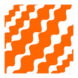 Slanting Orange Wavy Pattern (Print Only) thumbnail