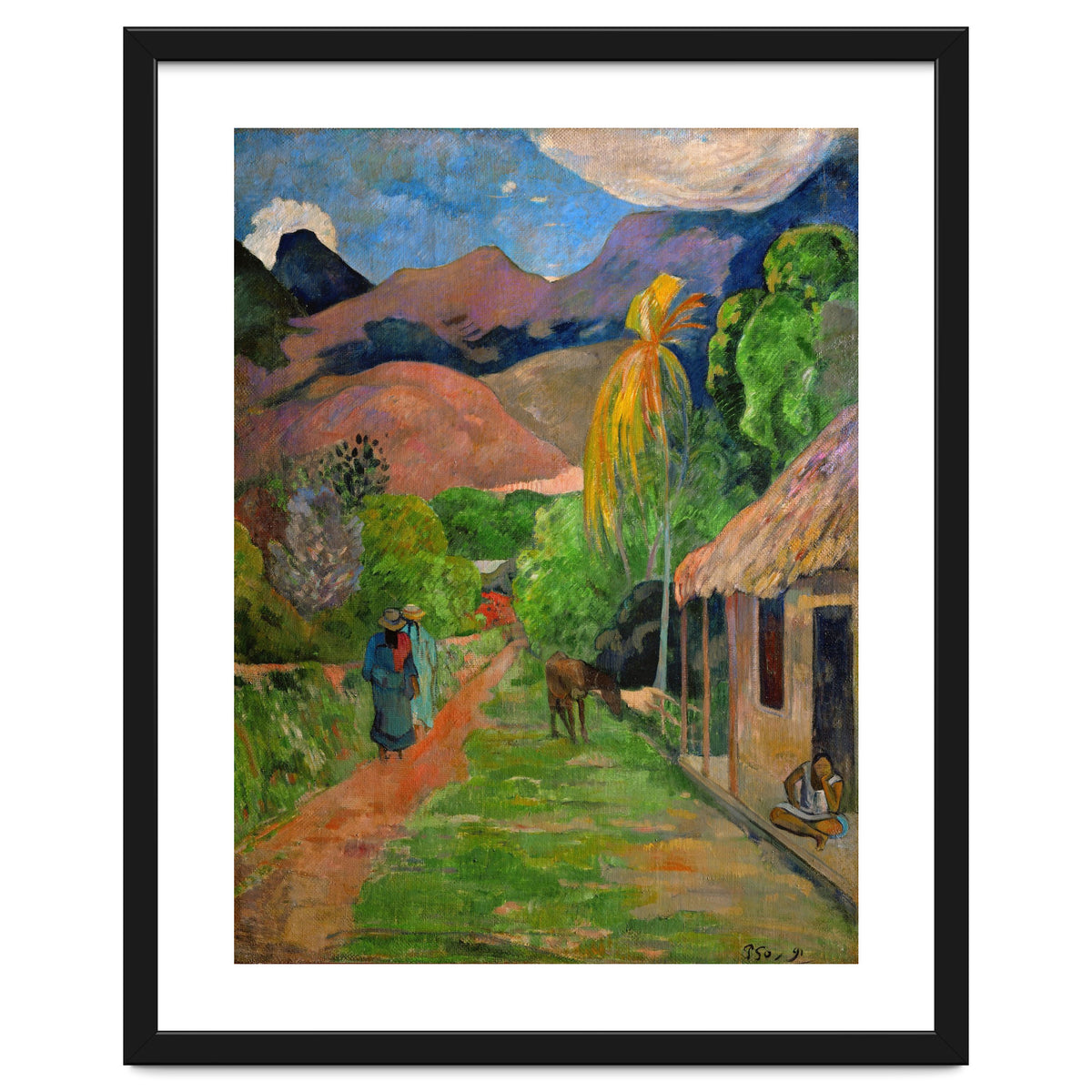 Path in Papeete, called rue du Tahiti. Oil on canvas (1891) 115.5 x 88.5 cm Cat. W 441.