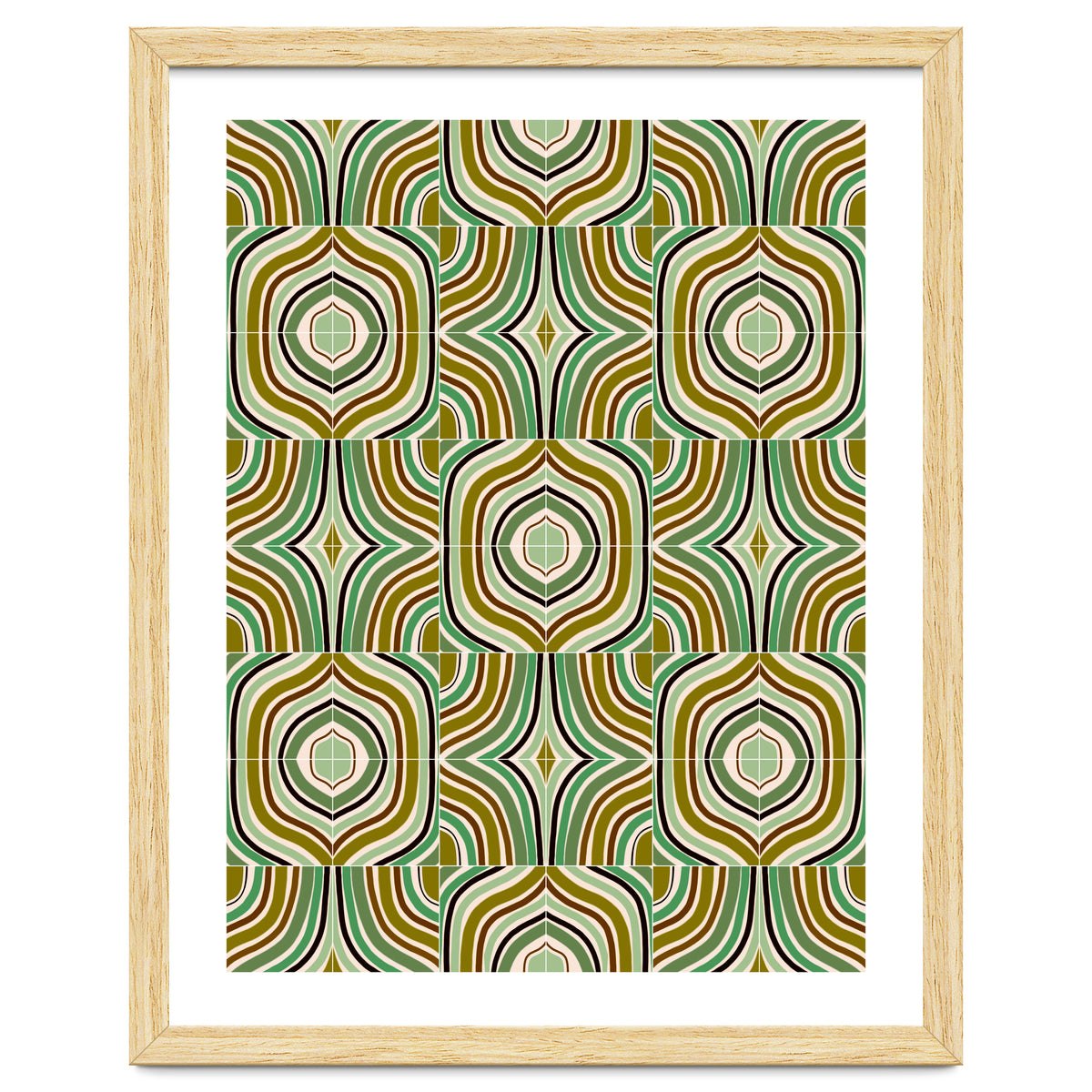 Jade Retro Rainbow Tiles