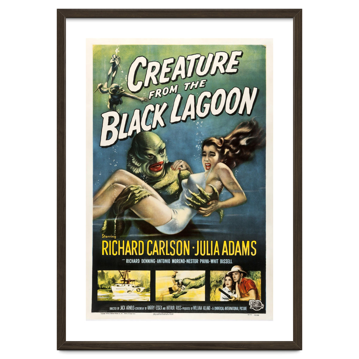 CREATURE FROM THE BLACK LAGOON (1954), directed by JACK ARNOLD.