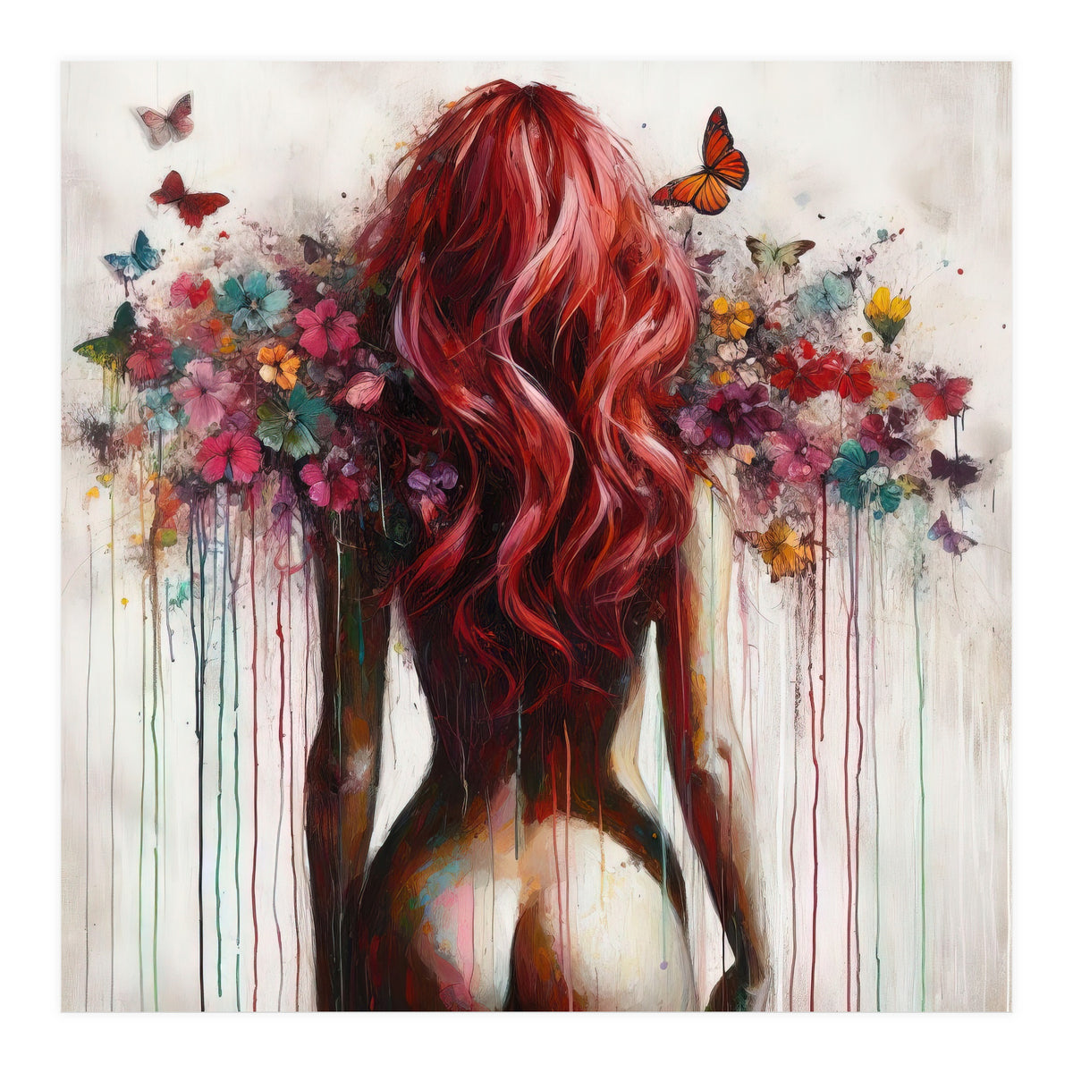 Scarlet Butterfly Back (Print Only)