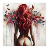 Scarlet Butterfly Back (Print Only)