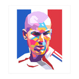 Zinedine Zidane art (Print Only) thumbnail
