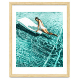 Pool Day | Summer Swimming Swim Fashion | Bath Vacation Relax Self Care Watercolor Painting thumbnail