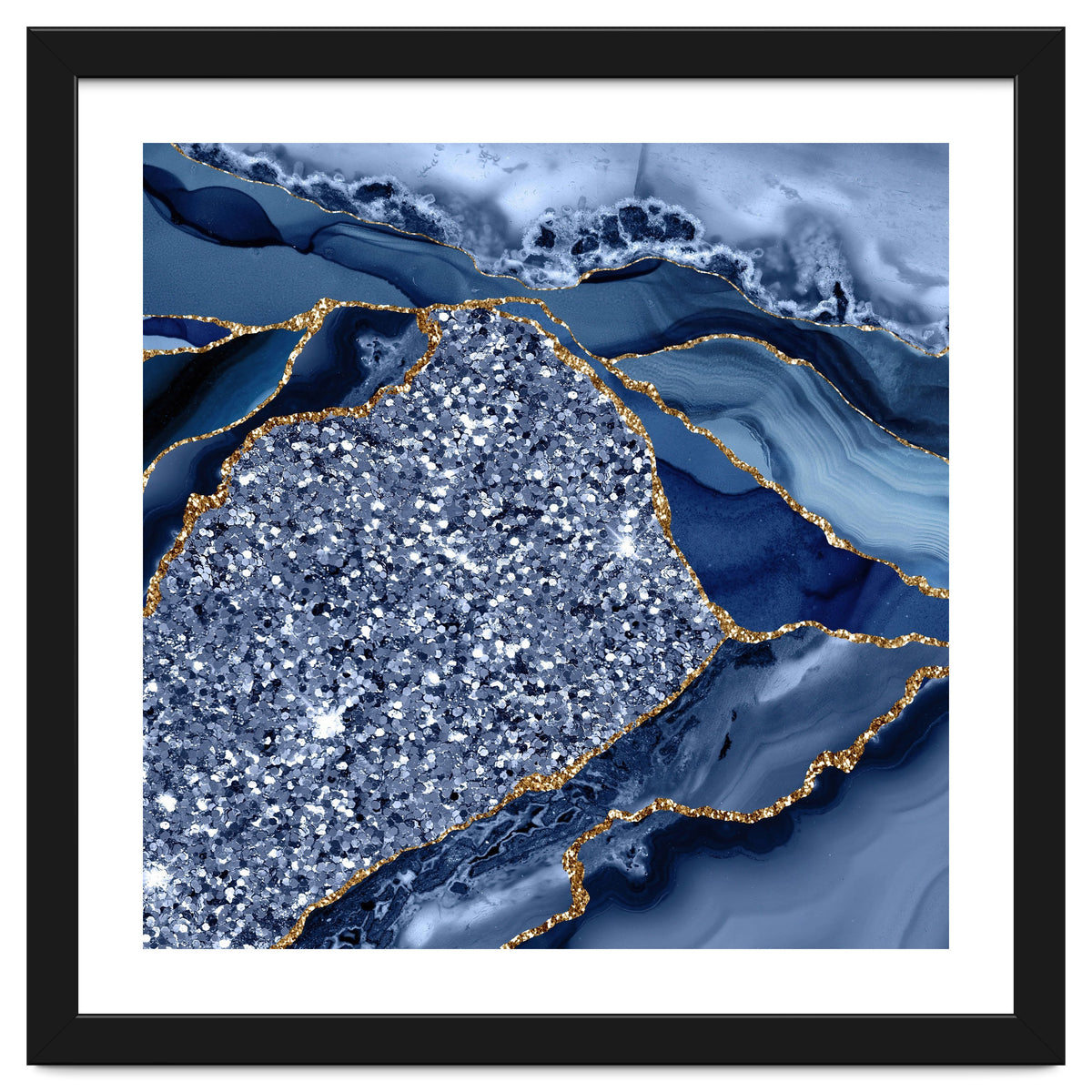 Agate Glitter Ocean Texture 08