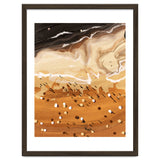 Coffee Beach, Ocean Sea Beachy Tropical Summer, Travel Painting Nature Landscape Waves People Sand thumbnail