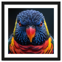 Close Up Of A Colorful Rainbow Lorikeet Bird