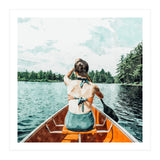 Row Your Own Boat | Woman Empowerment Confidence Painting | Positive Growth Mindset Boho Adventure (Print Only) thumbnail